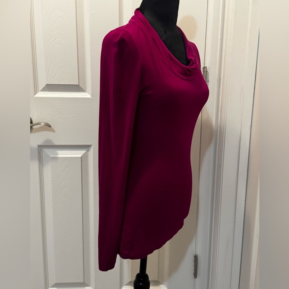 ✨Practically Brand New✨ Banana Republic Elegant Dark Magenta Long Sleeve Top ✨ - Picture 4 of 8